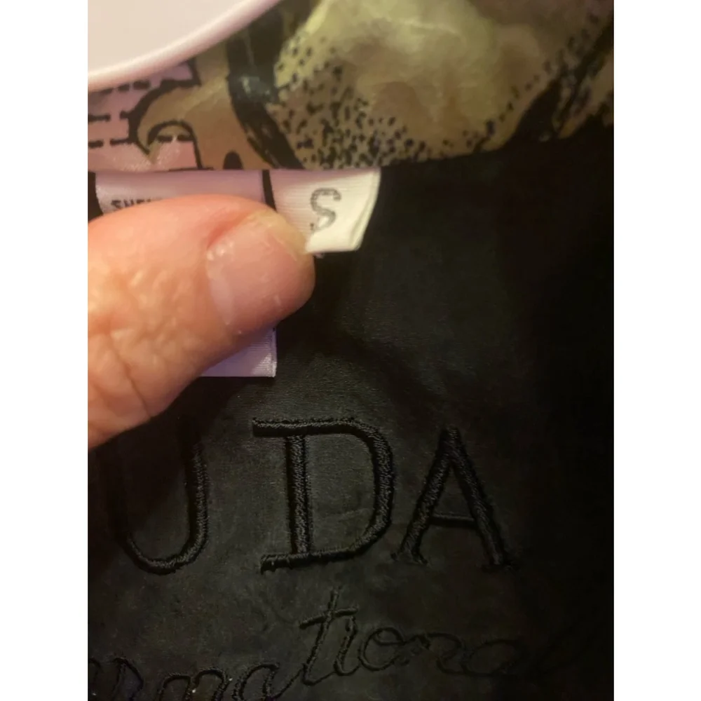 FUDA INTERNATIONAL silk bomber jacket size S see measurements - Picture 5 of 8